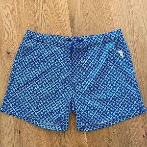 Robert Graham Blue Wave Swim Trunks